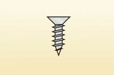 Шуруп 5x25 к торцевым профилям Н30/40/60, никель