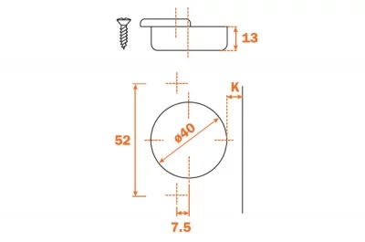 Петля 94" накладная