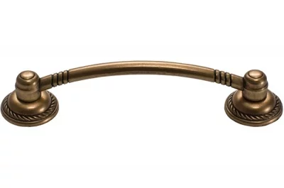 Ручка-скоба 96мм, отделка бронза античная красная