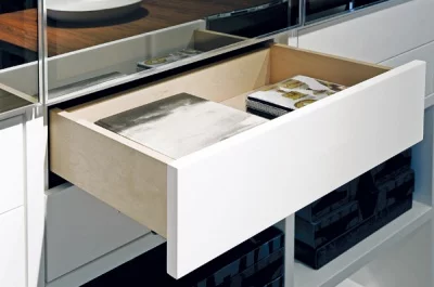 6558/450 Unica Комплект направляющих L=450мм полного выдвижения с доводчиком и защёлкой