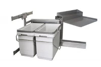 Набор для раздельного сбора мусора, в базу 450, левый С ДОВОДЧИКОМ