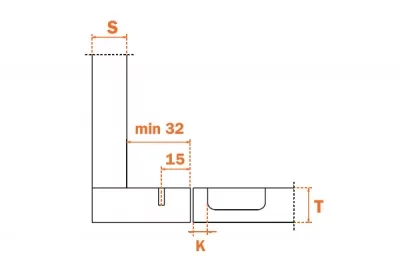 Петля терминальная короткая с обратной пружиной