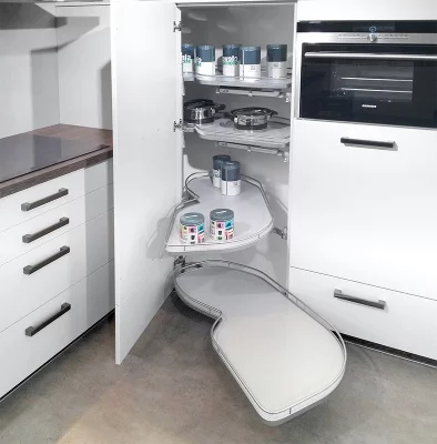 Kessebohmer: «ЛеМанс» отделка ТИТАН, правый, с доводчиками, для ширины фасадов 500 Kessebohmer: «ЛеМанс» отделка ТИТАН, правый, с доводчиками, для ширины фасадов 500