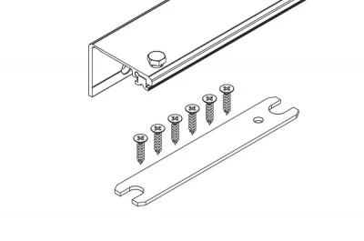 Concepta 30 Профиль-соединитель 55мм для 1-ой двери 650мм