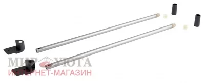 NOVA PRO DELUXE Комплект круглых рейлингов, серый металлик, 500 мм: F102045973