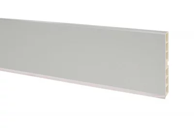 0400 Цоколь ПВХ H.100, L=4000, под гладкий алюминий NEW