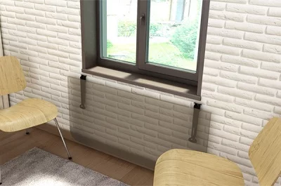 Менсолодержатель складной с фиксатором, L=280мм, отделка белая