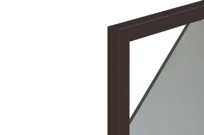 Профиль рамочный узкий FP.03_19x20мм, L=3000мм, отделка бронза