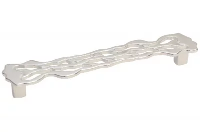 Ручка-скоба 160мм, отделка серебро