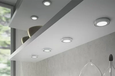 Светильник LED Metris V12, 1,6W/12V, 3050-3250K, отделка никель шлифованный глянец Светильник LED Metris V12, 1,6W/12V, 3050-3250K, отделка никель шлифованный глянец