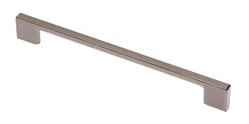 Ручка мебельная UZ 819 C=192, хром черный GTV UZ-819192-12