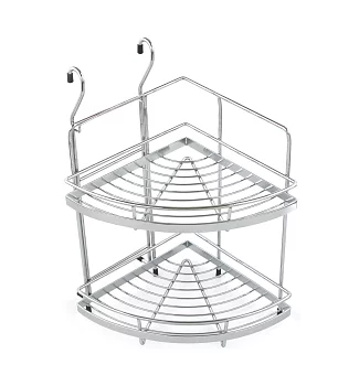 Boyard: Полка навесная 2-яр. угловая форма B (236*258*430) SRK205/CP