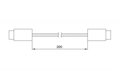 Кабель соединительный для LED Profile Tube, L=200мм