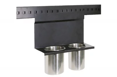 Держатель для 2-х стаканов, 280х130х180мм, отделка черный бархат (матовый)