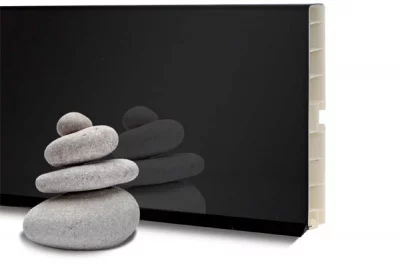 0330 Цоколь ПВХ H.120, L=4000, черный глянец