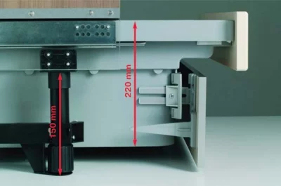 Ящик под духовой шкаф TopVolume2, H.220 под направляющие Tandem