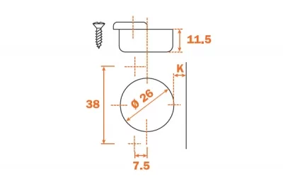 Мини-петля 94" вкладная