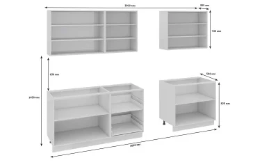 Кухонный гарнитур длиной - 300 см