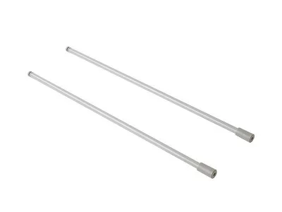 Рейлинг продольный Firmax глубина 450 мм серый, (2 рейлинга + 2 крепления)