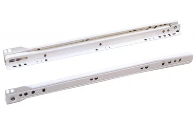 Комплект роликовых направляющих L=250мм, отделка белый