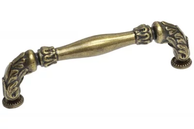 Ручка-скоба 128мм, отделка бронза английская