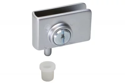 Петля 90" для стекла, отделка хром матовый, правая