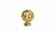 Ручка-кнопка, отделка золото глянец