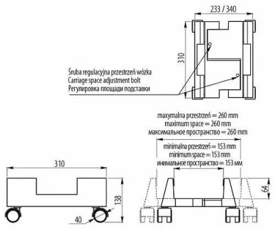GTV: Подставка под компьютер серая PU-PKO-00-60