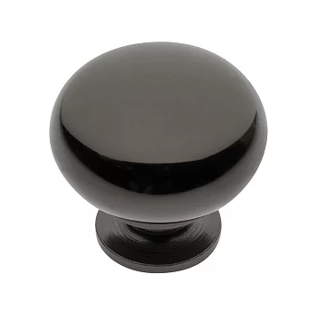 Ручка-кнопка BERGAMO, черный хром GTV GS-BERGA-1-12