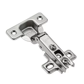 GTV: Петля накладная GTV Ø35 с ответной планкой H=0 без евро шурупа, сверление - 45мм вес-60 гр. ZP-BICN090BE