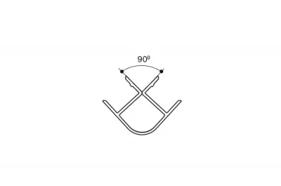 8043 Угол 90 Н.100, шпон дуба