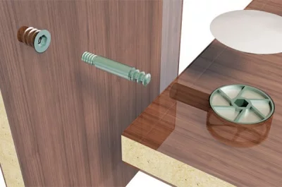 Эксцентрик d.35мм, для стяжки червячной, отделка цинк