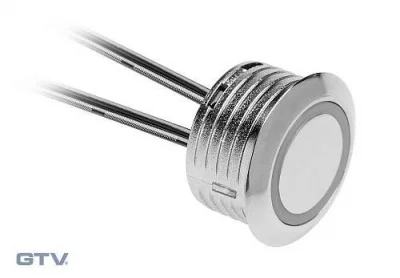 GTV: Сенсорный выключатель с регулируемой яркостью 12 В постоянного тока, 1500мм кабель, хром AE-WBEZD-NB