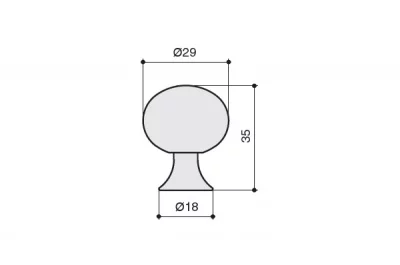 Ручка-кнопка, отделка сталь шлифованная + мрамор зеленый