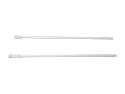 Рейлинг продольный Firmax глубина 400 мм белый, (2 рейлинга + 2 крепления)