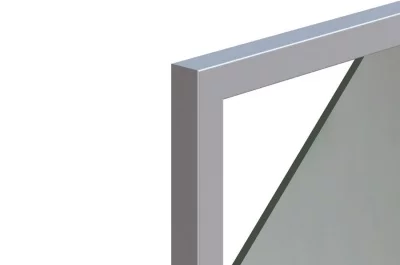Профиль рамочный узкий FP.03_19x20мм, L=3000мм, отделка алюминий анодированный