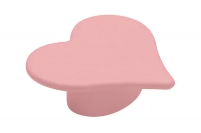 Ручка-кнопка 32 мм, отделка розовая