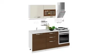 Кухонный гарнитур длиной - 180 см (со шкафом НБ)