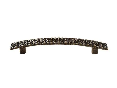 Ручка скоба Mico изогнутая,античная бронза 96