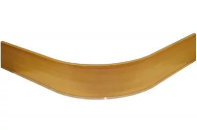 0125 Закругление для цоколя ПВХ Н.100, ольха Ника