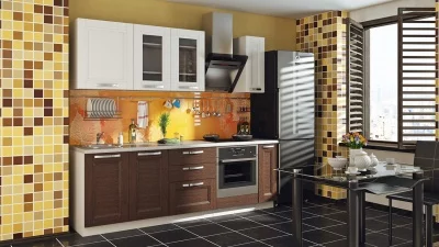 Кухонный гарнитур длиной - 240 см (со шкафом НБ)