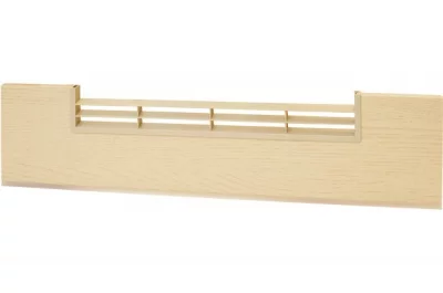 0114 Решётка вентиляционная для цоколя ПВХ H.150, L=600, Позитано NEW