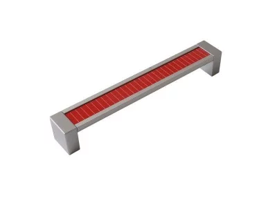 Ручка скоба со вставкой Mico 31, 224 мм, 08 красный