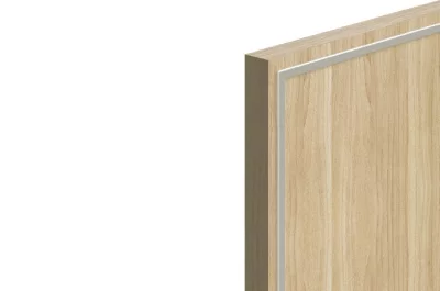 Профиль декоративный под пропил , L=4100мм, отделка алюминий анодированный