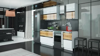 Кухонный гарнитур длиной - 210 см