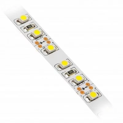 GTV: Светодиодная лента Flash 3528, 600 диодов, холодный белый, 48W, без силикона, 8мм, катушка 5м LD-3528-600-20-ZB