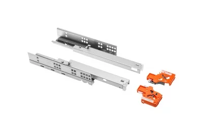 GTV: Направляющая нижнего монтажа 270мм 25кг Modern Slide Push To Open полное выдвижение GTV PB-0FPO-270