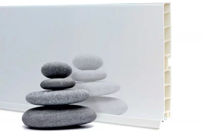 0418 Цоколь ПВХ H.120, L=4000, белый глянец