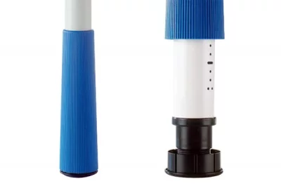 Нога d.50 Н580 для стола KINDER, цвет белый RAL9003 + жёлтый, комплект 4 штуки