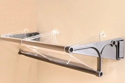 Полка для обуви Tac универсальная, 560-960мм, отделка коричневая